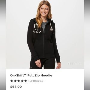 Figs on shift zip hoodie